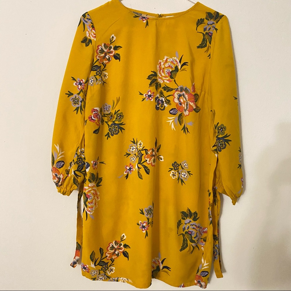 🎉LAST CHANCE🎉 Old Navy Printed Tie knot 3/4th Sleeves Dress